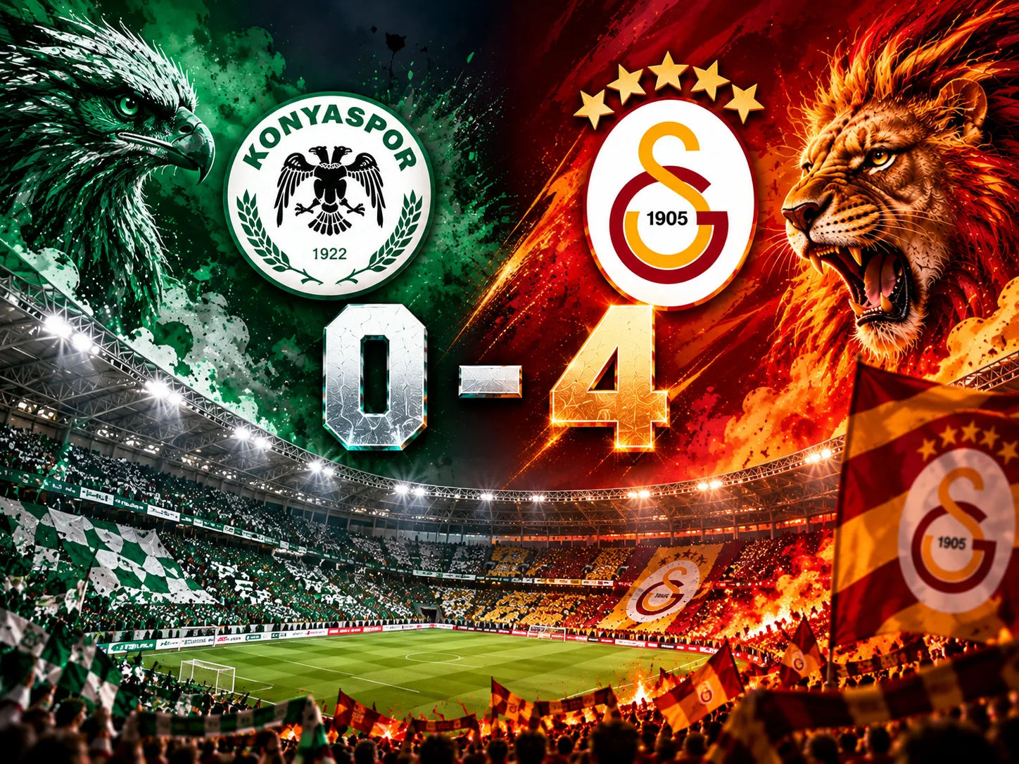 Dört gol, dört dörtlük zafer!